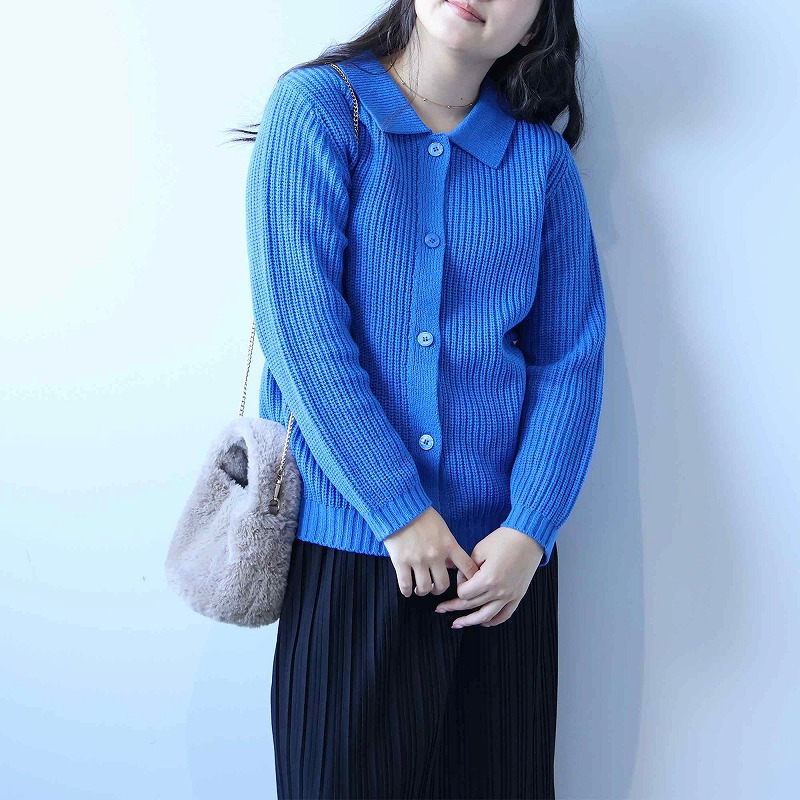 襟付きニットジャケット10