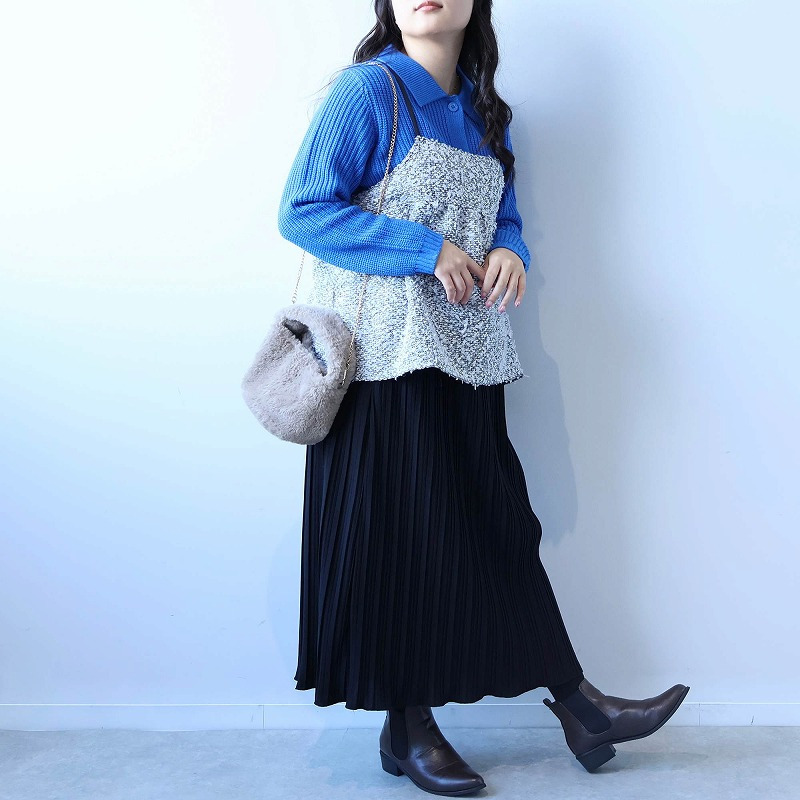 襟付きニットジャケット11