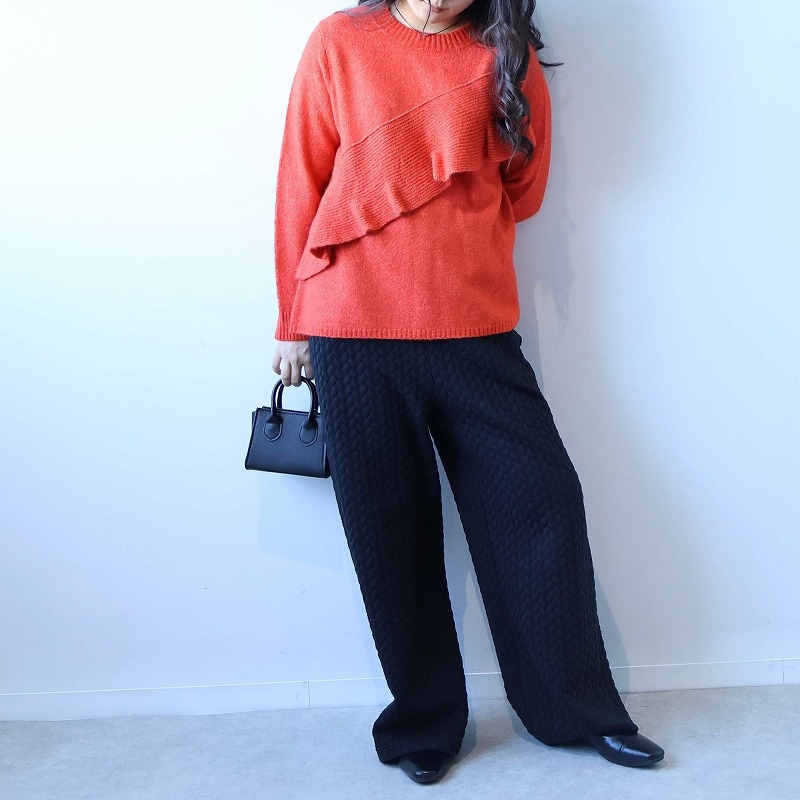 アシンメトリーニットプルオーバー10