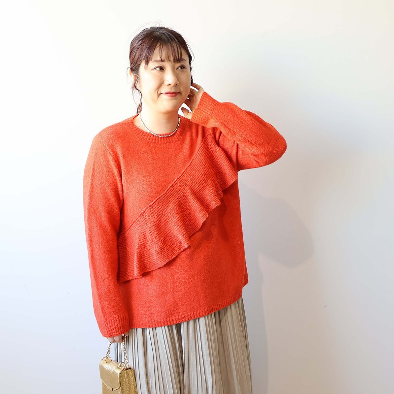 アシンメトリーニットプルオーバー3