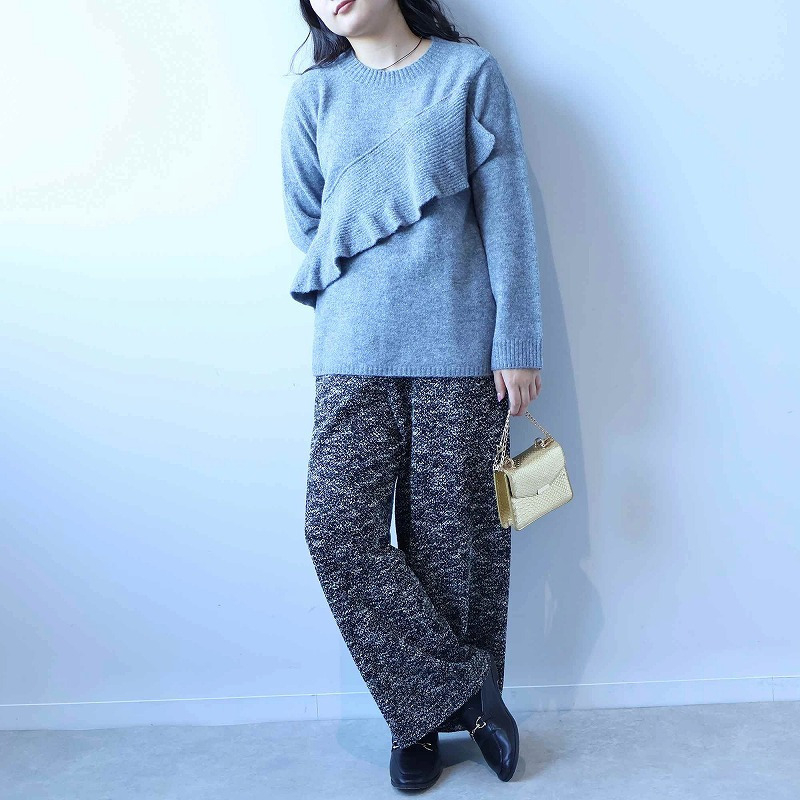 アシンメトリーニットプルオーバー5