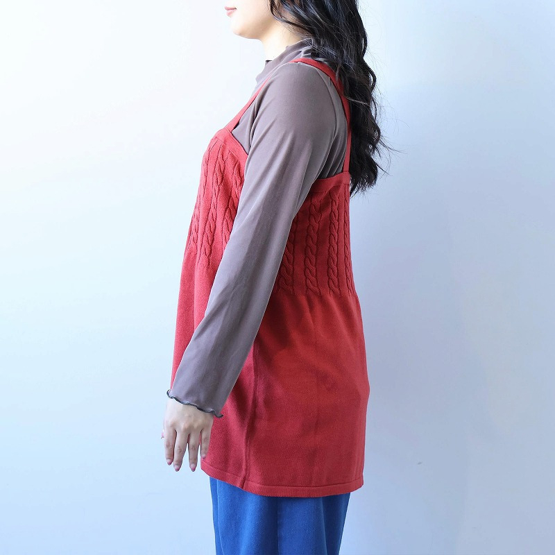 【EC限定】ケーブルニットキャミ11