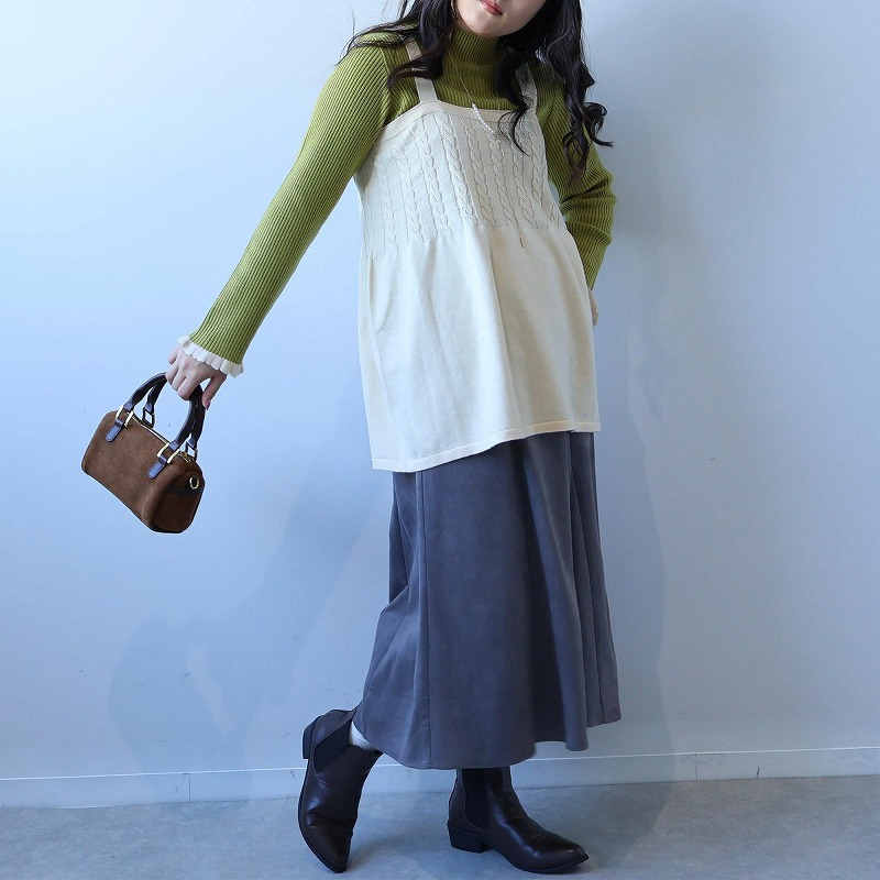 【EC限定】ケーブルニットキャミ8