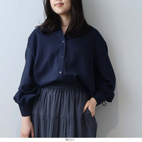 【タイムセール】【WEB/一部店舗限定】袖リボン ブラウス  LL/3L/4L/5L leswelレスウェル