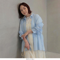 【WEB/一部店舗限定】袖リボン ブラウス  LL/3L/4L/5L leswelレスウェル