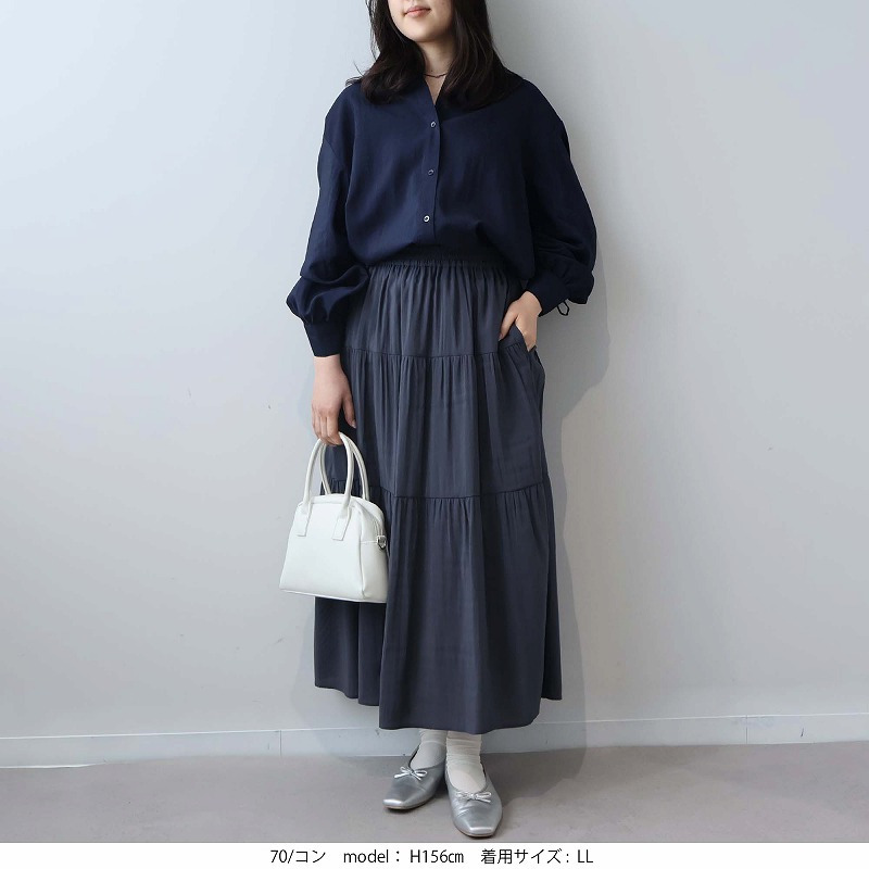 【WEB/一部店舗限定】袖リボン ブラウス LL/3L/4L/5L leswelレスウェル10