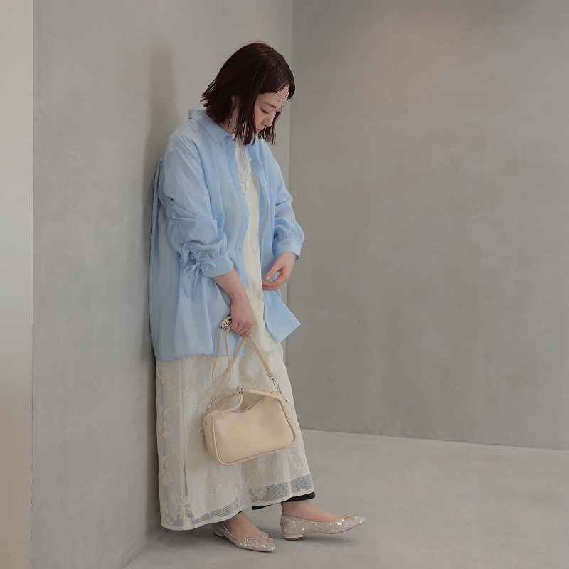 【WEB/一部店舗限定】袖リボン ブラウス LL/3L/4L/5L leswelレスウェル6