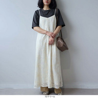 レース キャミソール ワンピース LL/3L/4L/5L leswel レスウェル