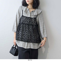 【タイムセール】【WEB/一部店舗限定】レースキャミソール ブラウス ビスチェ LL/3L/4L/5L leswelレスウェル