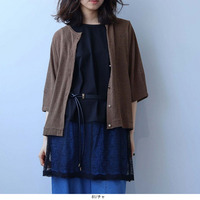 【速乾】メッシュ カーディガン LL/3L/4L/5L leswelレスウェル