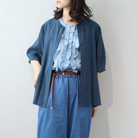 プリーツブラウス LL/3L/4L/5L leswelレスウェル