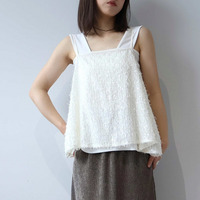 【WEB/一部店舗限定】フェザースパンコールキャミソール ブラウス LL/3L/4L/5L leswelレスウェル