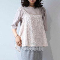 【WEB/一部店舗限定】フェザースパンコールキャミソール ブラウス LL/3L/4L/5L leswelレスウェル