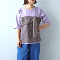 【接触冷感】シルケット天竺 メッシュ ドッキングTシャツ LL/3L/4L/5L leswelレスウェル