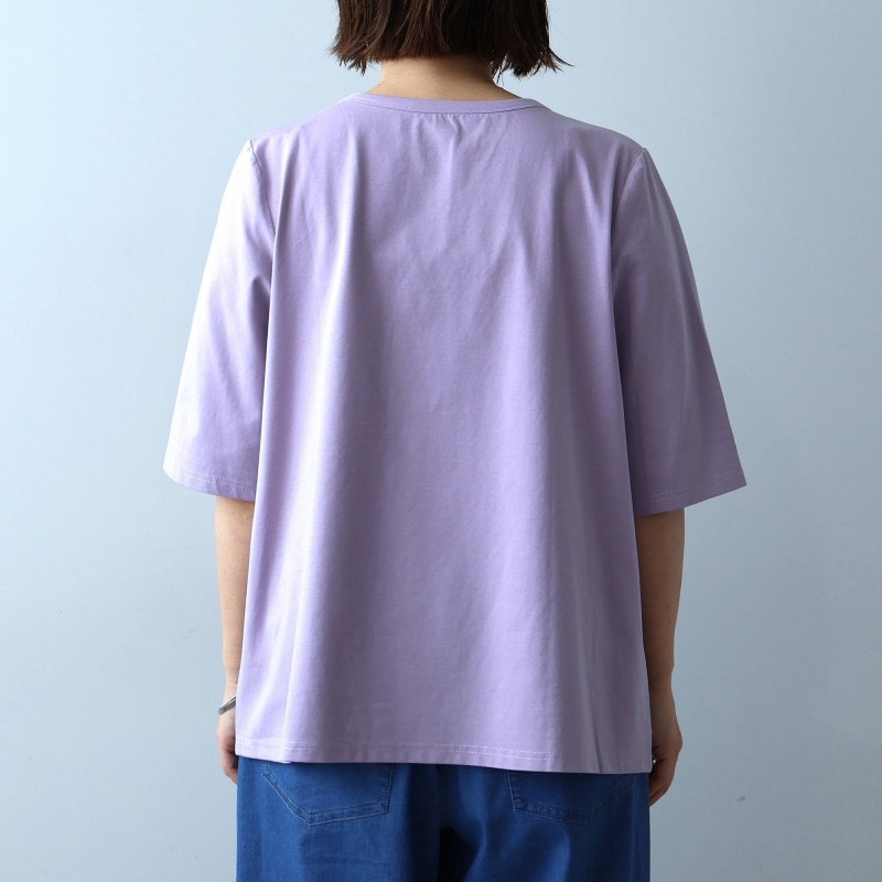 【接触冷感】シルケット天竺 メッシュ ドッキングTシャツ LL/3L/4L/5L leswelレスウェル13
