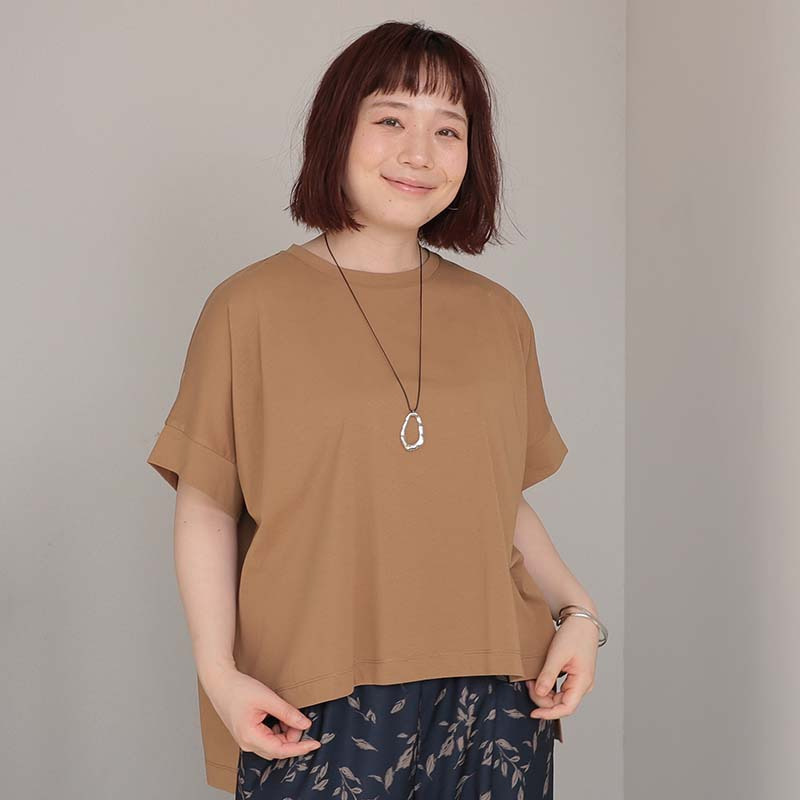【WEB限定】接触冷感 シルケット天竺 ドルマンスリーブ Tシャツ カットソー LL/3L/4L/5L leswelレスウェル11
