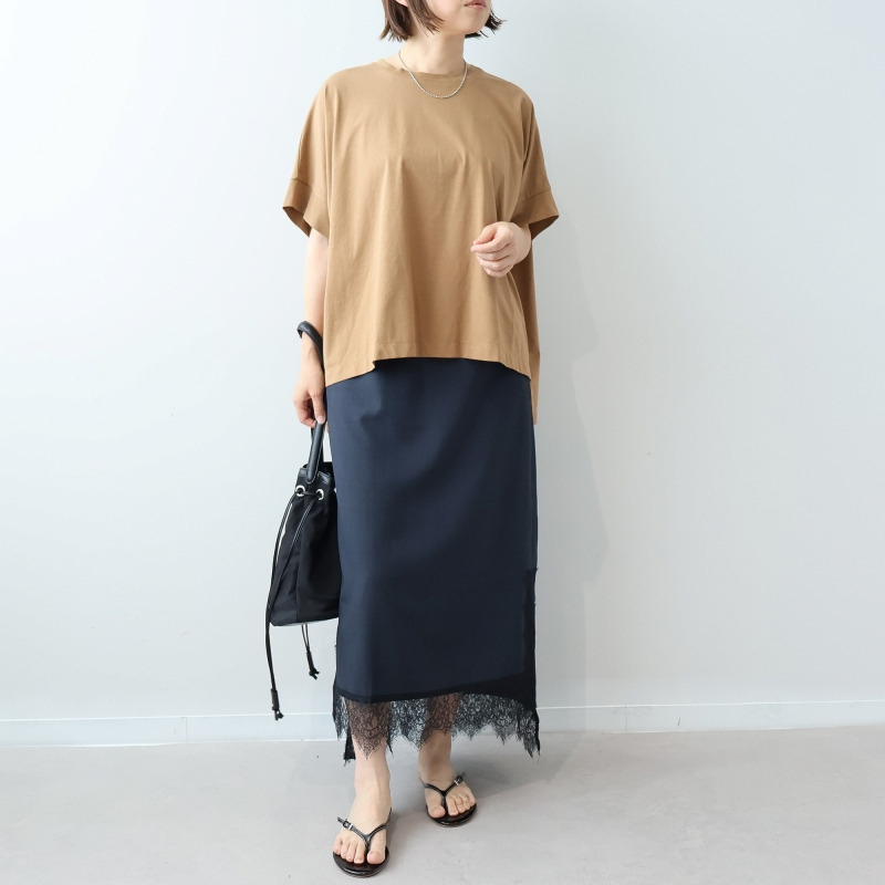 【WEB限定】接触冷感 シルケット天竺 ドルマンスリーブ Tシャツ カットソー LL/3L/4L/5L leswelレスウェル13