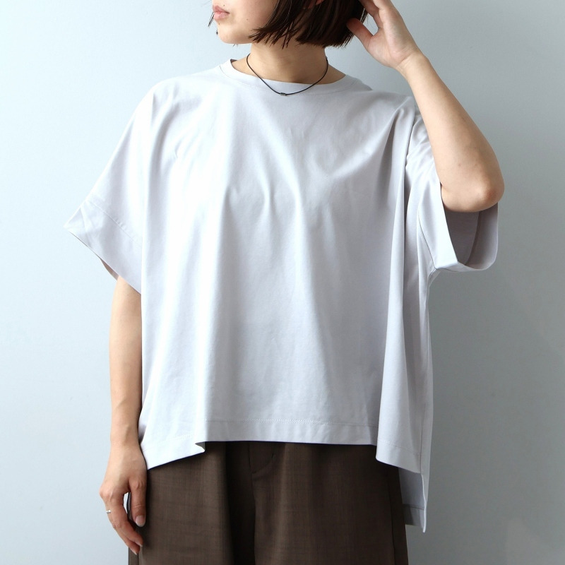【WEB限定】接触冷感 シルケット天竺 ドルマンスリーブ Tシャツ カットソー LL/3L/4L/5L leswelレスウェル6