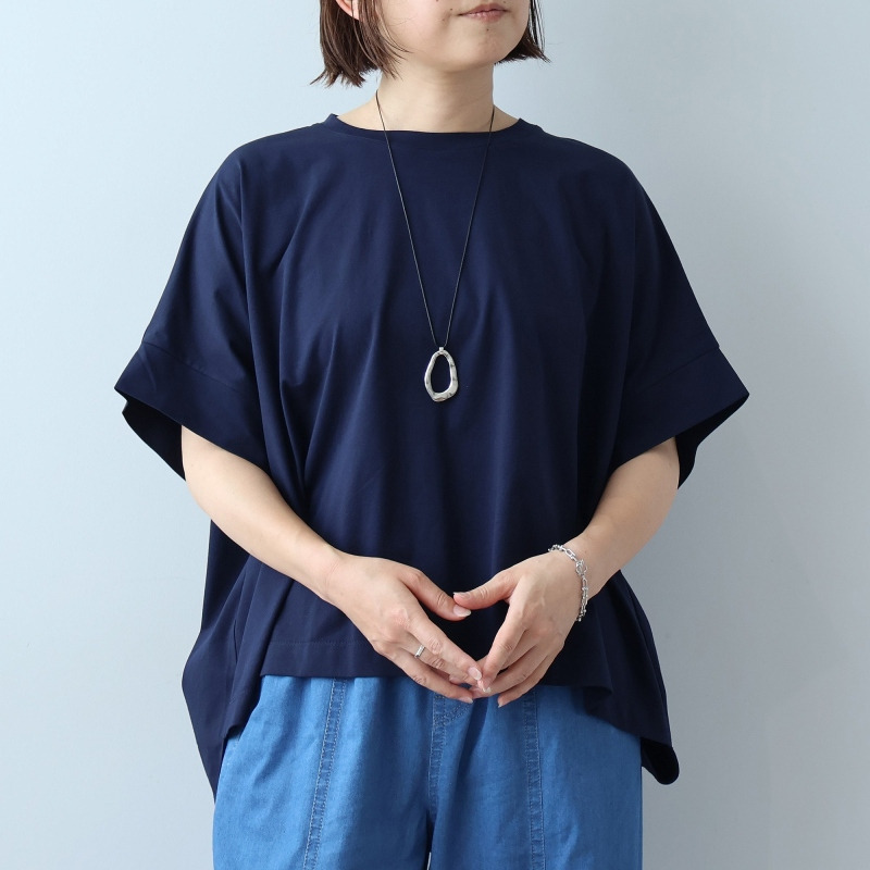 【WEB限定】接触冷感 シルケット天竺 ドルマンスリーブ Tシャツ カットソー LL/3L/4L/5L leswelレスウェル8