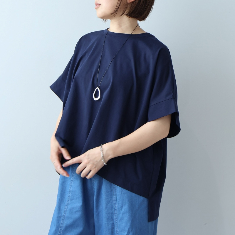 【WEB限定】接触冷感 シルケット天竺 ドルマンスリーブ Tシャツ カットソー LL/3L/4L/5L leswelレスウェル9