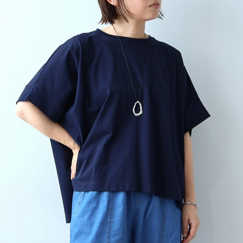 【WEB限定】接触冷感 シルケット天竺 ドルマンスリーブ Tシャツ カットソー LL/3L/4L/5L leswelレスウェル1