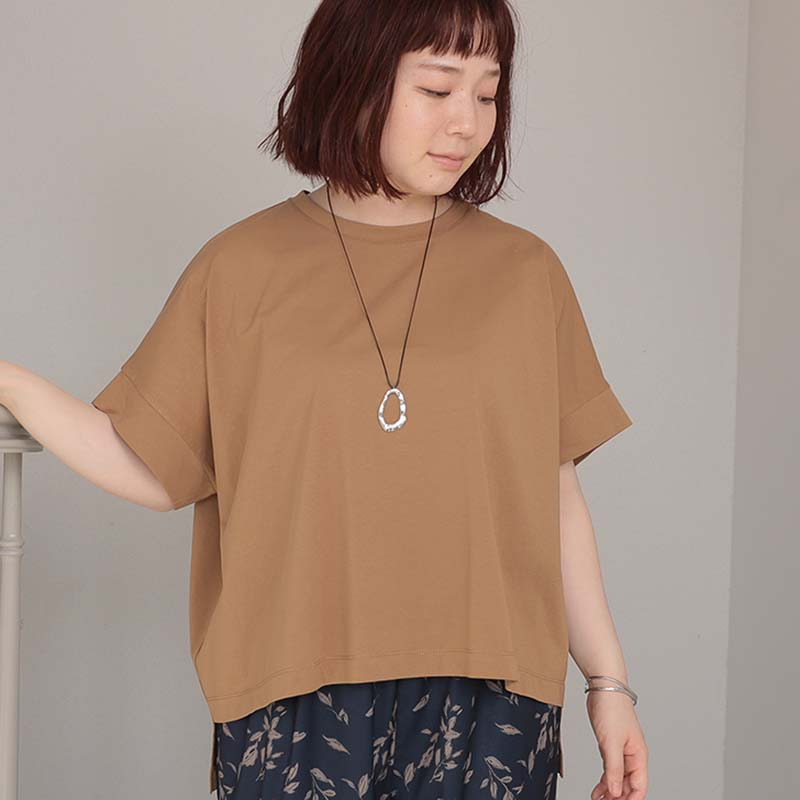 【WEB限定】接触冷感 シルケット天竺 ドルマンスリーブ Tシャツ カットソー LL/3L/4L/5L leswelレスウェル1