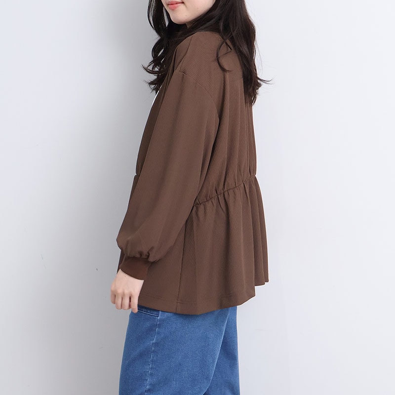 ミニテレコブラウス カーディガンLL/3L/4L/5L leswelレスウェル16