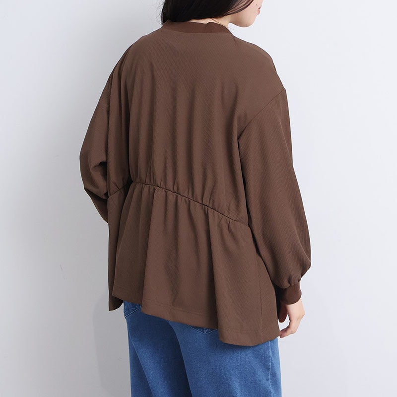 ミニテレコブラウス カーディガンLL/3L/4L/5L leswelレスウェル17