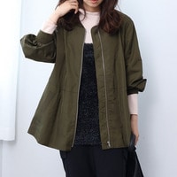 MA-1ペプラムブルゾン LL/3L/4L/5L leswelレスウェル