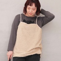 フェザーキャミブラウスLL/3L/4L/5L leswelレスウェル