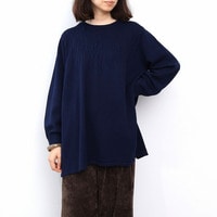 【WEB限定】シャーリングニットチュニックLL/3L/4L/5L leswelレスウェル