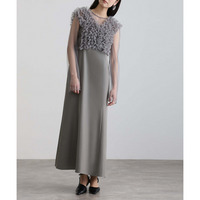 【結婚式・パーティードレス】3点セットフリルボレロドレス