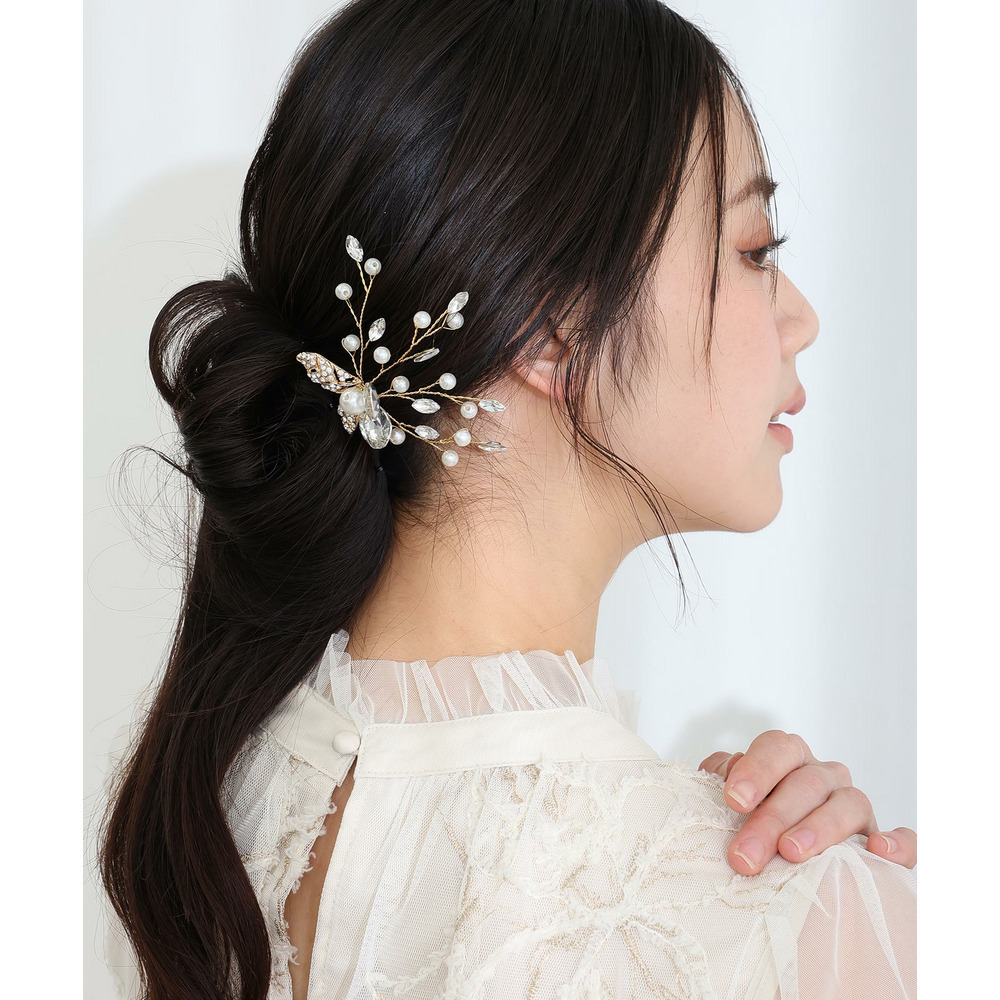 フラワービジューヘアアクセサリー1