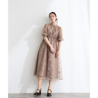 ラメエンブロイダリーシアードレス