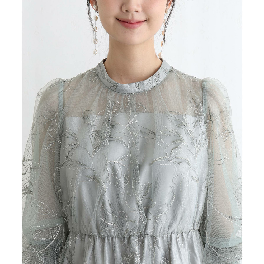 ラメエンブロイダリーシアードレス13