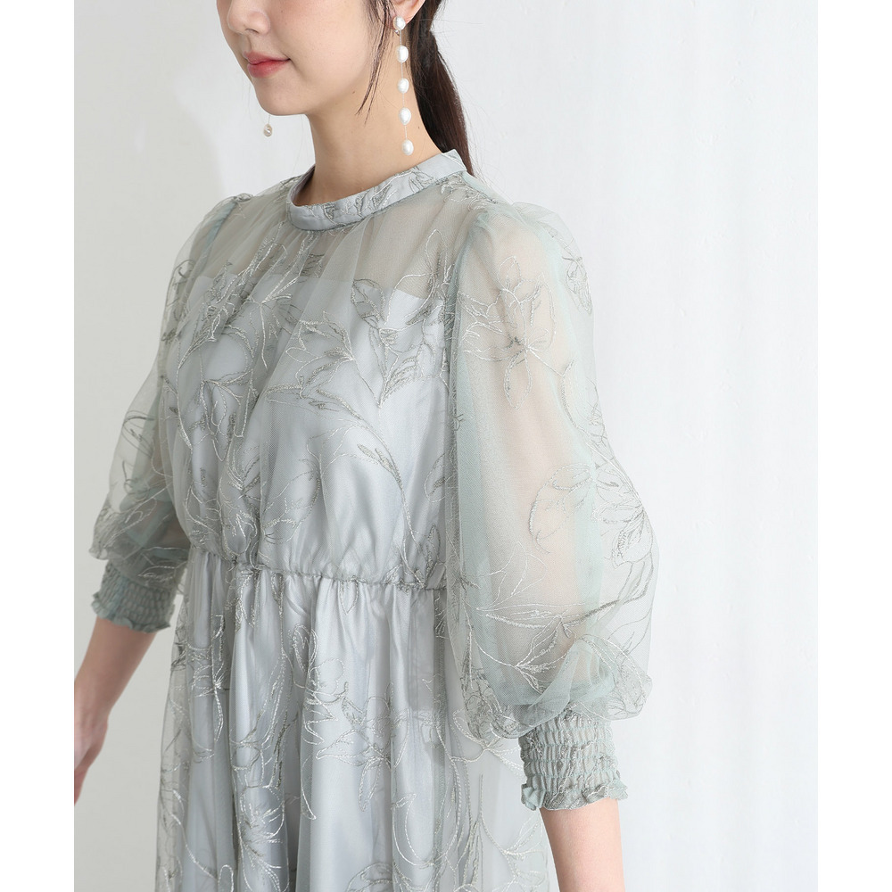 ラメエンブロイダリーシアードレス14