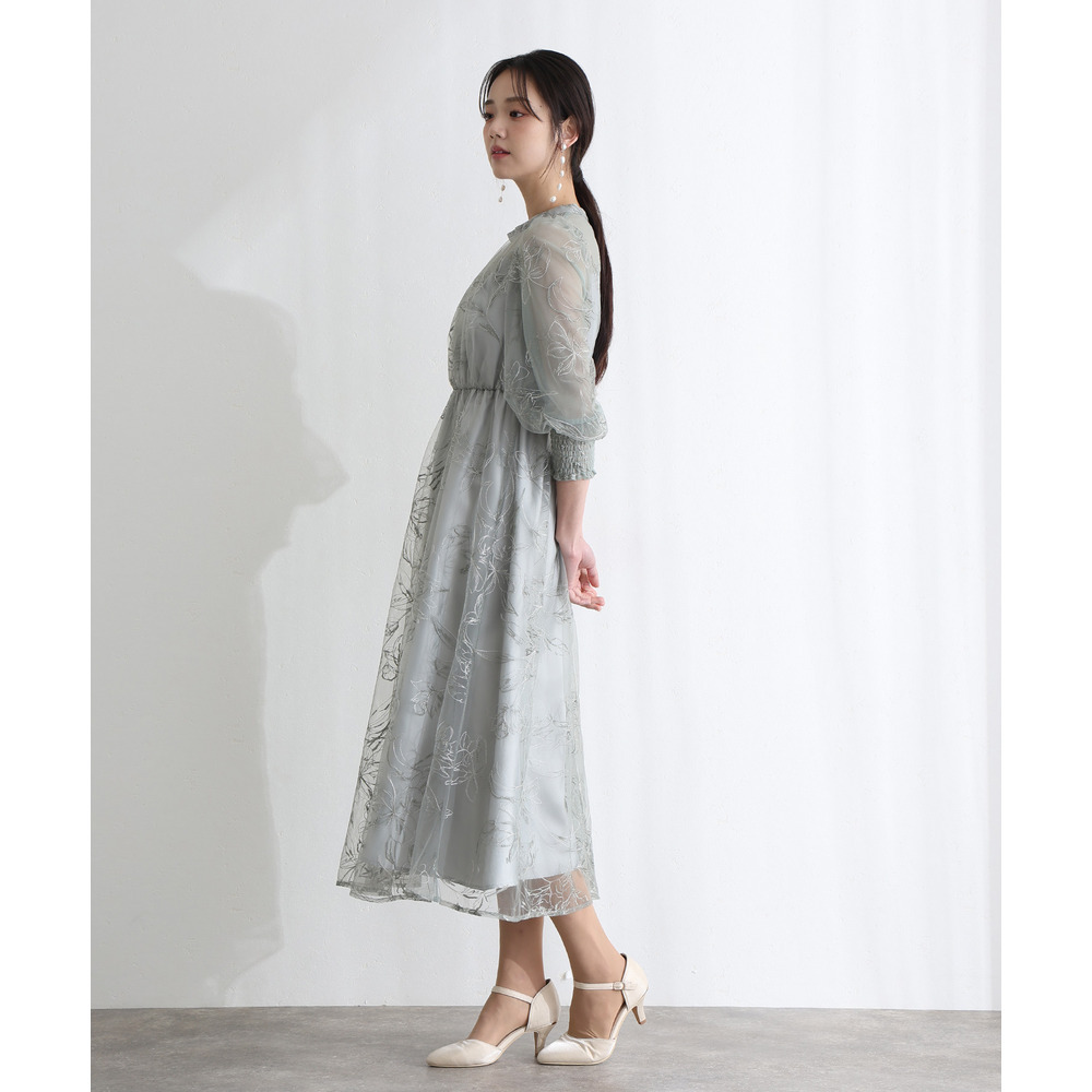 ラメエンブロイダリーシアードレス2