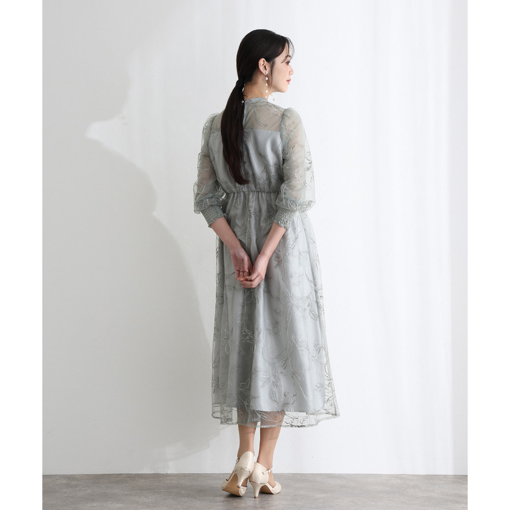 ラメエンブロイダリーシアードレス3