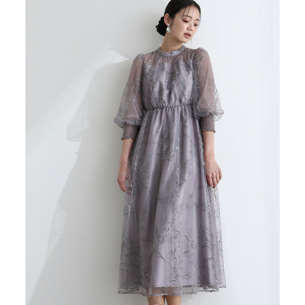 ラメエンブロイダリーシアードレス6