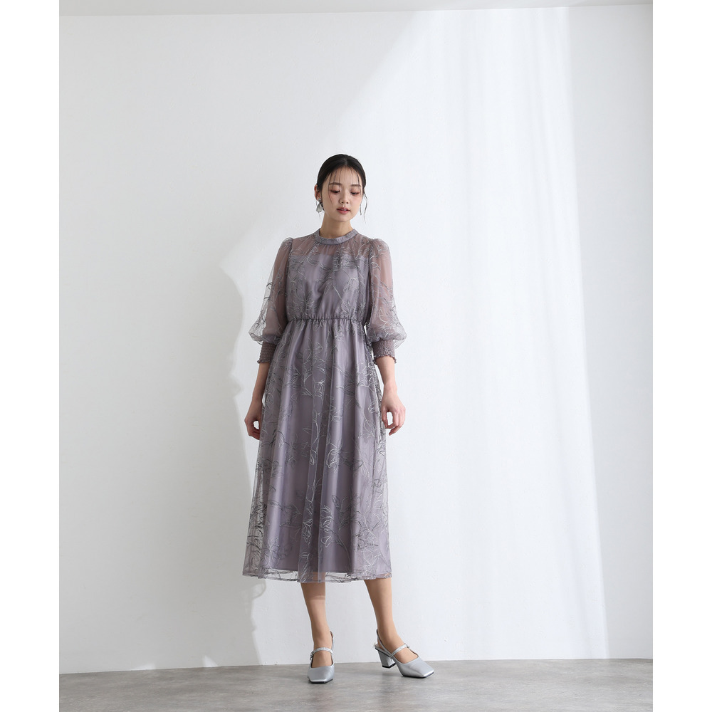 ラメエンブロイダリーシアードレス8