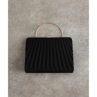 サテンプリーツワンハンドルバッグ