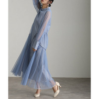 チュールパイピングAラインドレス 