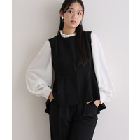 クルーネックベストセットアップスーツ