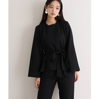 リボンペプラムセットアップスーツ