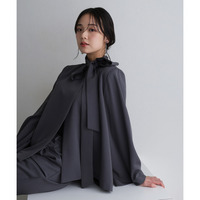 リボンペプラムセットアップスーツ