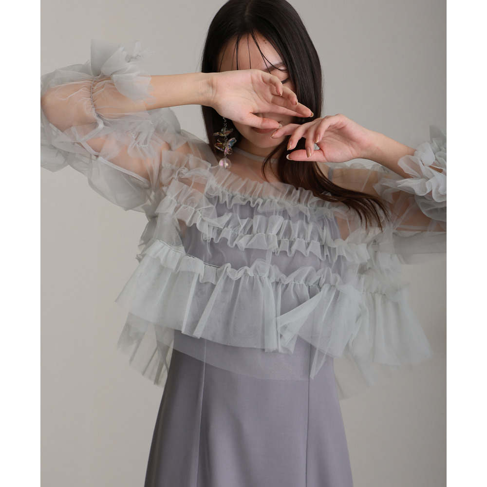 ラッフルフリルセットワンピース18