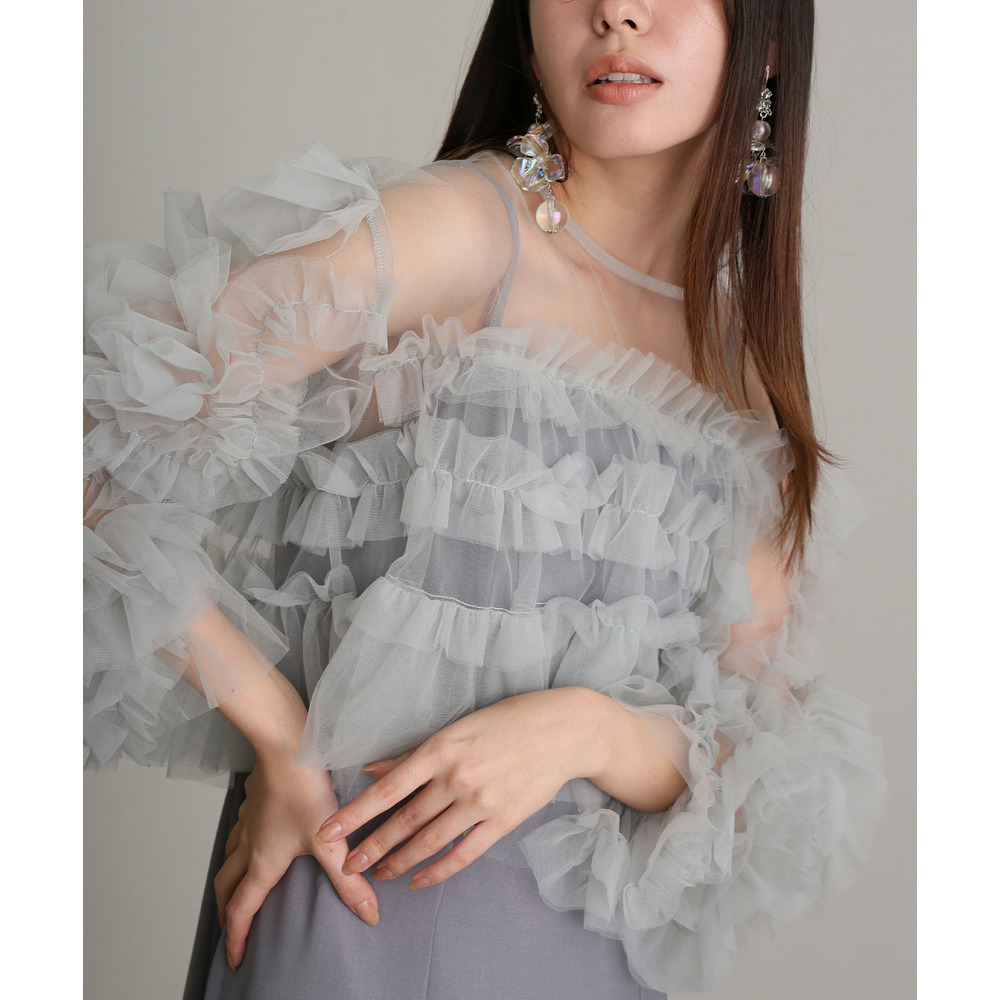ラッフルフリルセットワンピース19