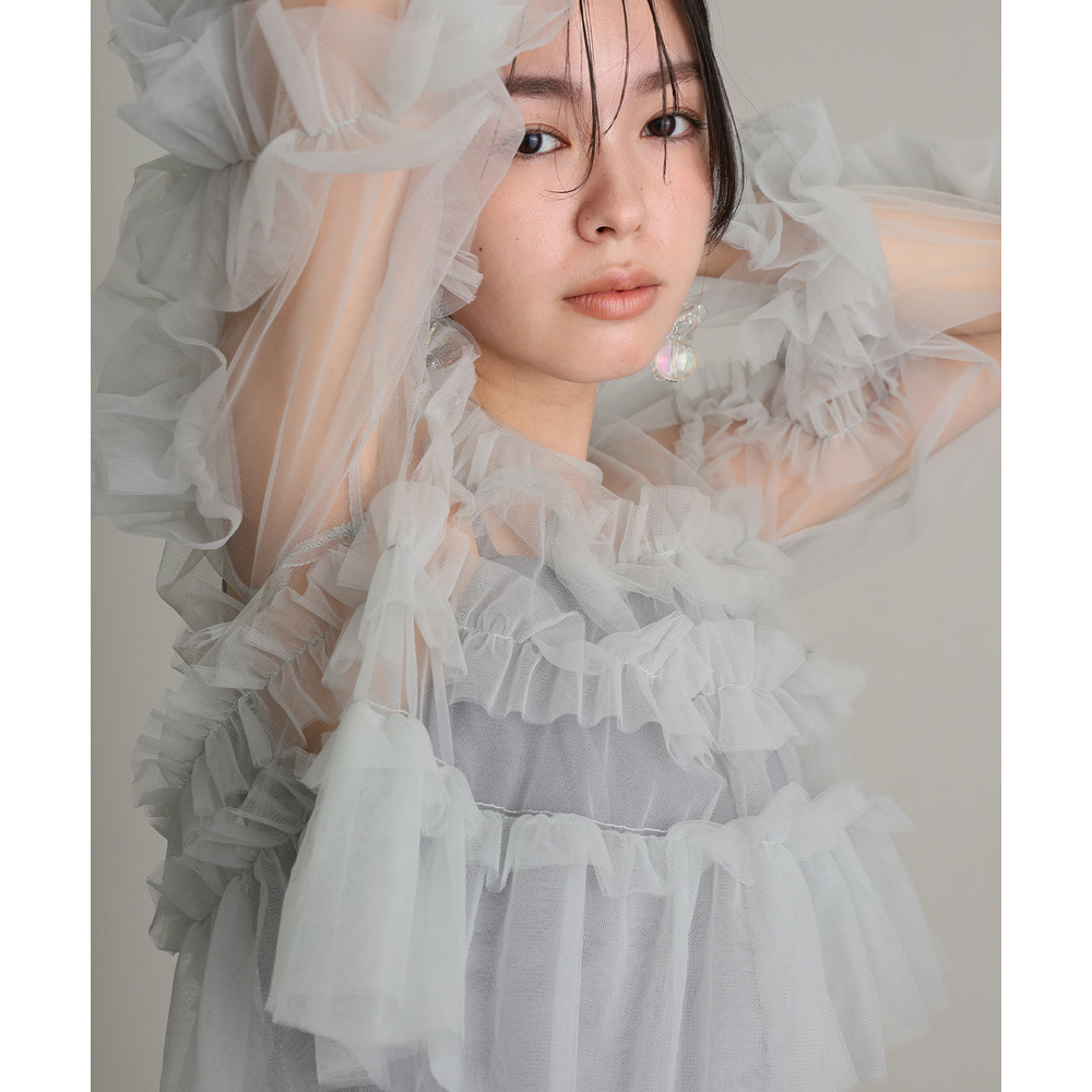 ラッフルフリルセットワンピース20