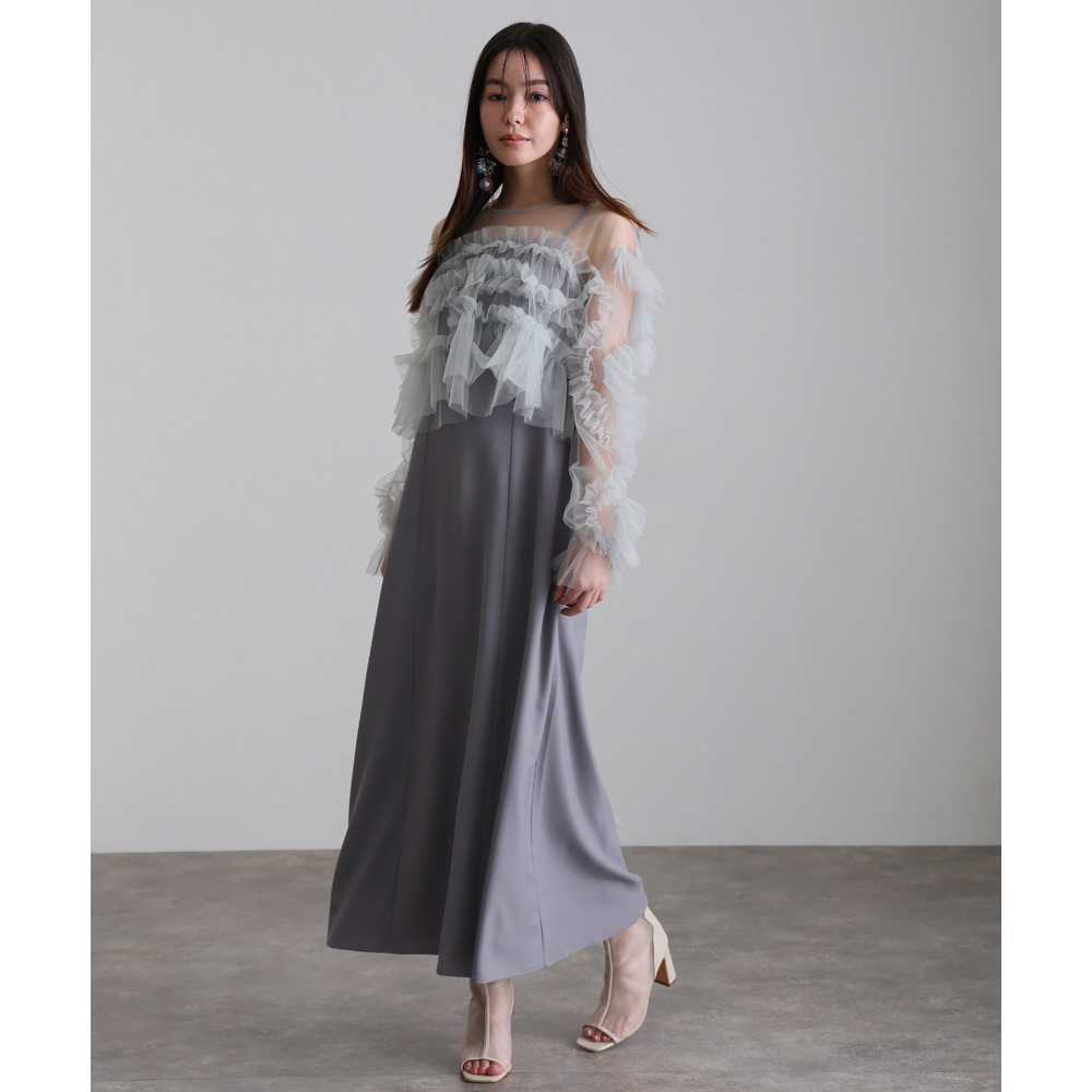 ラッフルフリルセットワンピース22