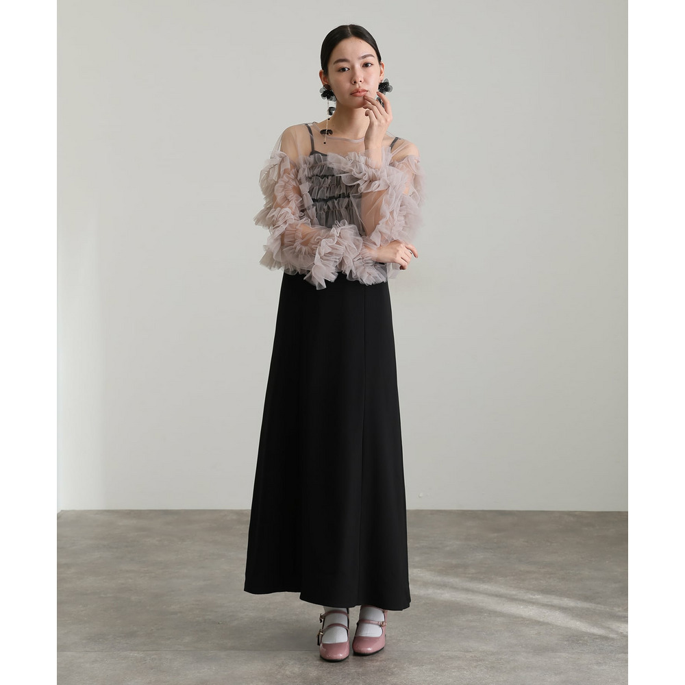 ラッフルフリルセットワンピース4